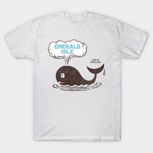 Emerald Isle, NC Summertime Vacationing Whale Spout T-Shirt